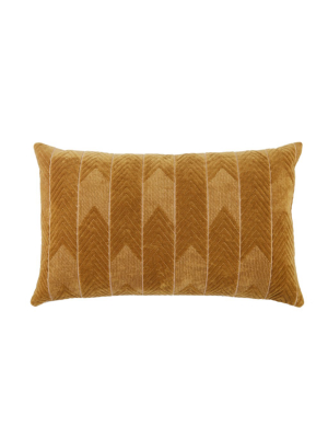 Jaipur Living Bourdelle Chevron Beige Down Lumbar Pillow