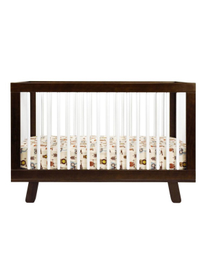 Hudson 3-in-1 Convertible Crib With Toddler Bed Conversion Kit - Espresso/white