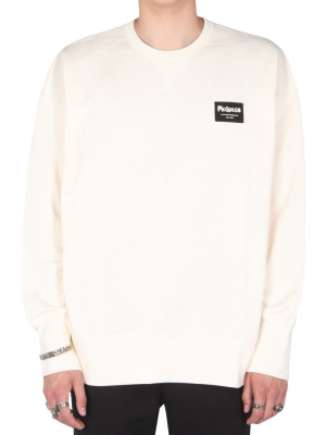 Alexander Mcqueen Graffiti Logo Patch Sweatshirt