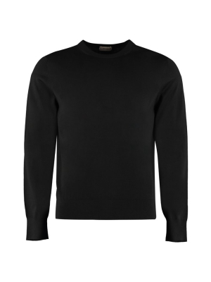 Z Zegna Long-sleeved Crewneck Knit Sweater