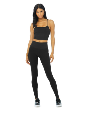 Alosoft Ribbed Crop Calm Tank & High-waist Alosoft Lounge Legging Set