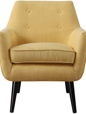 Clark Linen Chair Mustard Yellow