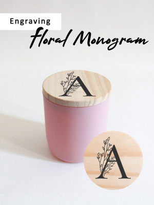 Alphabet Monogram | *add-on Engraving For Candle Lid