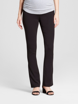 Maternity Crossover Panel Bootcut Trousers - Isabel Maternity By Ingrid & Isabel™