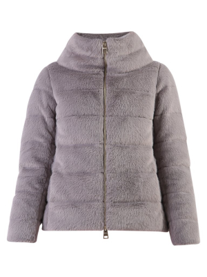 Herno Faux-fur Puffer Jacket