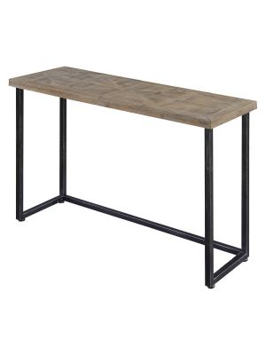 Laredo Parquet Console Table Natural/black - Johar Furniture