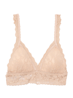 Padded Crossover Bralette In Chai