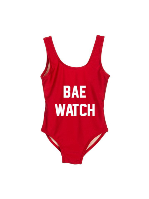 Bae Watch [kids One Piece Swimsuit]