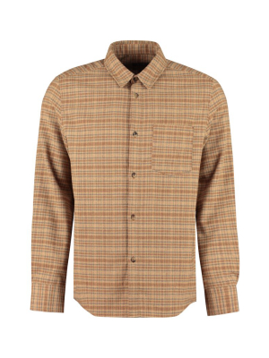 A.p.c. John Check Print Shirt