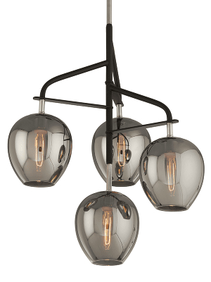 Odyssey 4lt Pendant Small Carbide Black And Polished Nickel