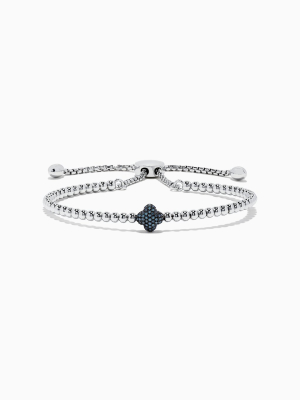 Effy 925 Sterling Silver Blue Diamond Bracelet, 0.21 Tcw
