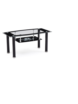 Coffee Table Black - Hodedah Import