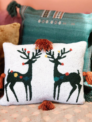 Reindeer Games Hook Pillow By Jungalow®