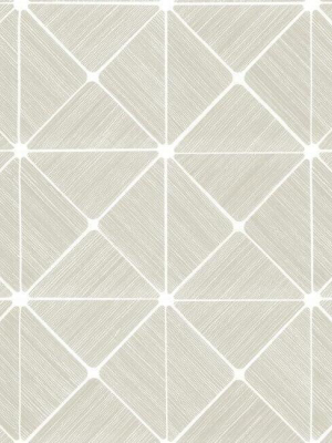 Double Diamonds Peel & Stick Wallpaper In Off White By York Wallcoverings