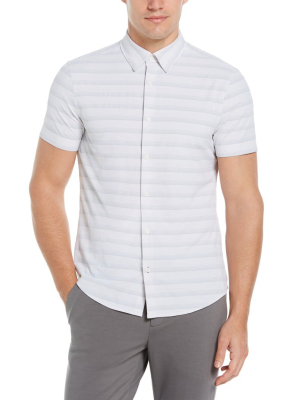 Slim Fit Stretch Subtle Stripe Shirt