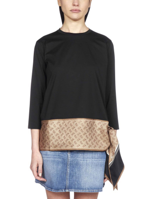 Herno Logo Jacquard Panel Top