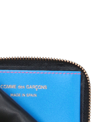 Comme Des Garçons Wallet Small Super Fluo Zip Wallet