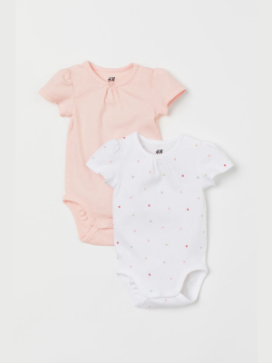 2-pack Short-sleeved Bodysuits