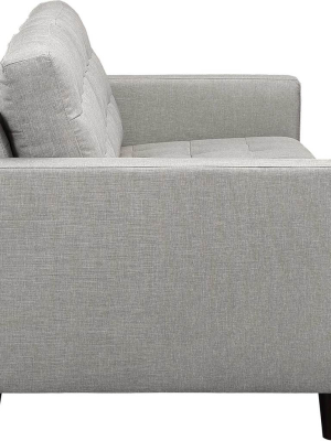 Era Upholstered Sofa Light Gray