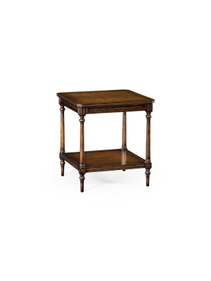 Victorian Style Walnut Side Table