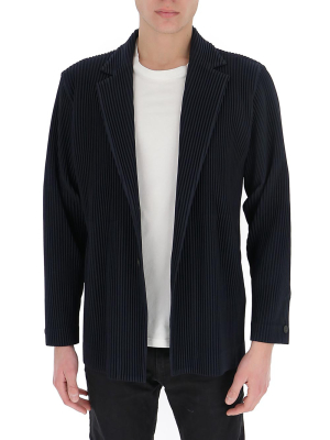 Homme Plissé Issey Miyake Pleated Single Breasted Jacket