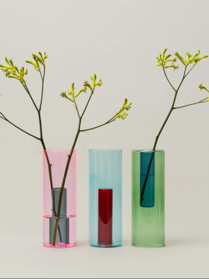 Block Reversible Glass Vase
