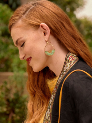 Falling In Fernweh Half Circle Earrings