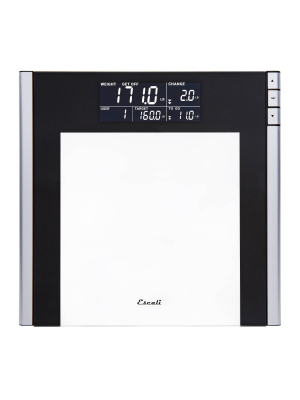 Track And Target Bathroom Scale Black/clear - Escali