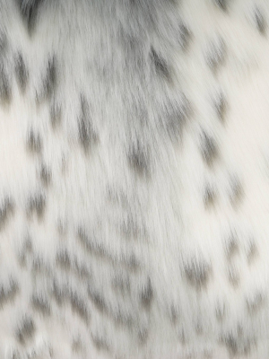 50"x60" Snow Leopard Faux Fur Throw Blanket - Evergrace