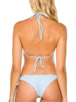 Luli Fama Plaza Espana Tie Side Brazilian Bikini Bottom