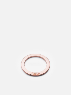 Washer Ring, Rose Plated