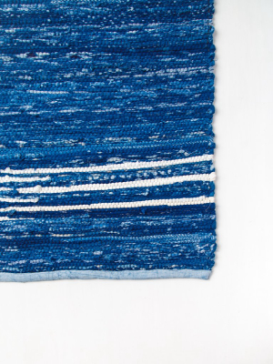 Loomed Indigo Dyed Rug