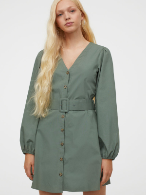 Cotton Poplin Dress