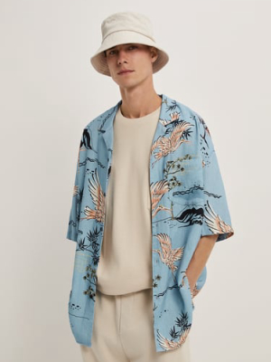 Heron Print Shirt