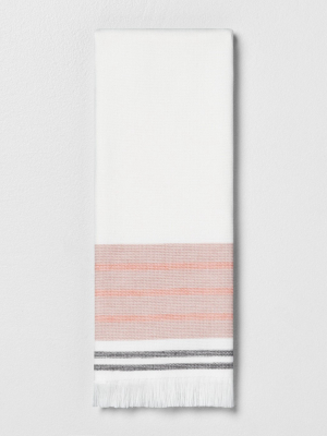 Engineered Ombre Border Hand Towel Copper/gray - Hearth & Hand™ With Magnolia