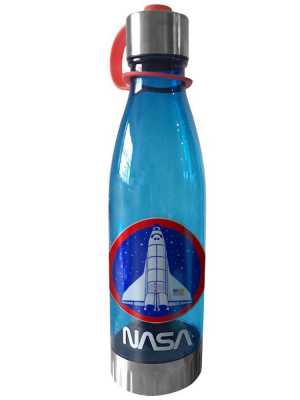 Nasa 20oz Plastic Tritan Water Bottle - Silver Buffalo