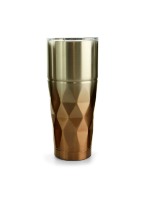 City Slicker 26 Ounce Stainless Steel Thermal Tumbler In Copper Ombre