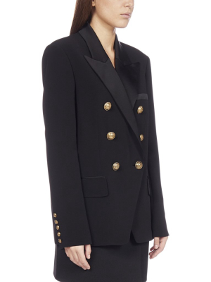 Balmain Double-breasted Crepe Blazer