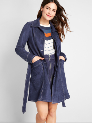 A Touchy Subject Trench Coat