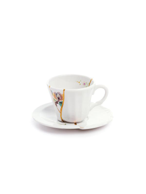 Kintsugi Coffee Cup With Saucer 3