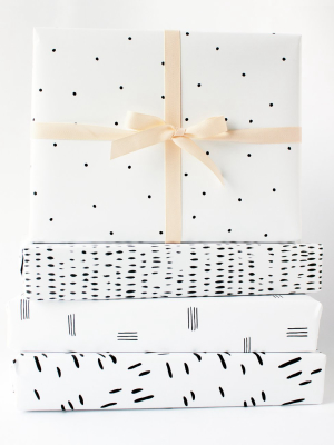 Ramona & Ruth Brushstroke Gift Wrap Single Sheet