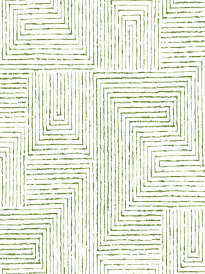 Merritt Geometric Wallpaper In Green From The Scott Living Collection By Brewster Home Fashions