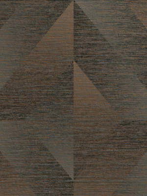 Atelier Geo Wallpaper In Bronze From The Exclusives Collection By Graham & Brown