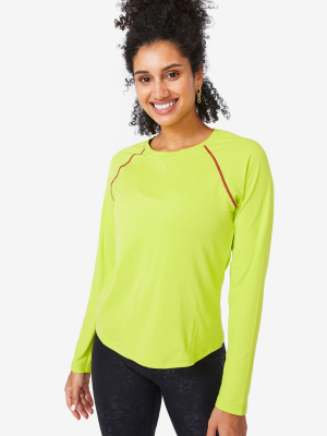 Key Lime Workit Long Sleeve Tee