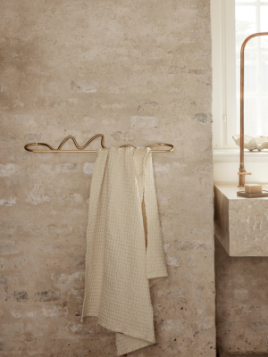 Curvature Towel Hanger - Brass