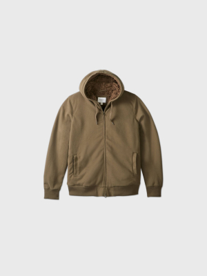 Men's Big & Tall Full-zip Sherpa Lined Hooded Fleece Jacket - Goodfellow & Co™