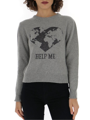 Alberta Ferretti Jacquard Motif Sweater