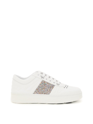 Jimmy Choo Hawaii Glitter Detail Sneakers