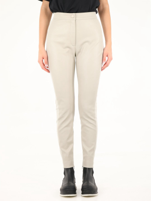 Stella Mccartney High-waisted Leather Trousers