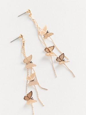 Fly Away Butterfly Drop Earring